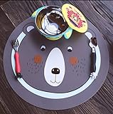 ランチョンマット 離乳食 食器 赤ちゃん シリコンランチョンマット 食べこぼし 子供用 お食事マット ランチマット 撥水 防汚 テーブルマット 滑り止め 耐える 断熱シート 可愛い 動物 クマ