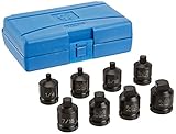 Grey Pneumatic 1308P 0.5 in. Drive 8 Pc. Pipe Plug Socket Set