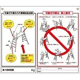 つくし工房:つくし 標識 「可搬式作業台の点検項目、禁止動作」 48-H 型式:48-H