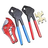 1 / 2と3 / 4 Pex Crimper &カッターforクリンプツールクランプチューブ配管Gonogoゲージ