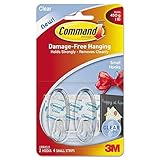コマンド小さなフック、クリア、2-hook、の3、、合計12のフック6とクリアのストリップ4-strip (パッケージ)
