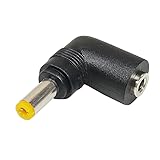 ZUUN (ズーン) DC端子変換アダプタ L型 メス 外径 3.5mm 内径 1.35mm → オス 外径5.5mm 内径2.1mm 24V 5Aまで対応 口径変換 (メス 3.5φ/1.35φ→オス 5.5φ/2.1φ L型)