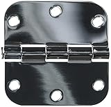 MINTCRAFT BH-102CH3L Hinge Rad Corner, 3.5 x 3.5-Inch, Chrome Mintcraft [並行輸入品]