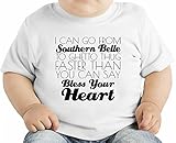 I Can Go From Southern Belle To Ghetto Thug Funny Slogan オーガニックベビーTシャツ 12 - 18 Months
