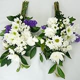 【生花】お供えの花/仏花・墓花 白でまとめたシンプルなタイプ