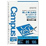 コクヨ キャンパスルーズリーフ しっかり書ける B罫ドット B5 100枚 2個セット