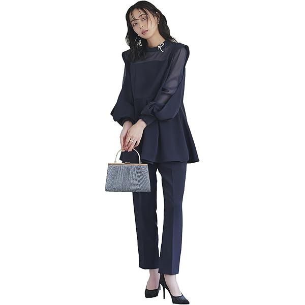 Amazon | [ルイ ルエ ブティック] ボリュームスリーブ ペプラム