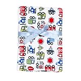 Baby Gear Plush Velboa Ultra Soft Baby Boys Blanket 30 x 40, Trucks Cars & Traffic by Baby Gear