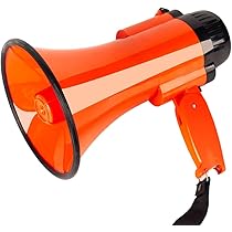 Amazon | MyMealivos 拡声器 5W 小型メガホン サイレン音つき 防災にも 