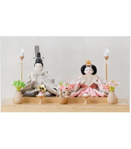 Amazon | 市松人形 齊藤公司作 江戸木目込み ミニ松 820859 口閉じ