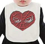 Spider Heart ネクタイを有する有機ビブ Medium