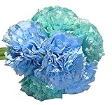 青い人工カーネーション花束パーティーガーデンの装飾 - 6花