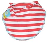 Cornish Daisy Red and White Stripe Dribble Bib by Cornish Daisy