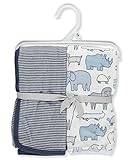 Carter 's Baby Boys ' 2 - Pack Swaddle Blankets カラー: ブルー