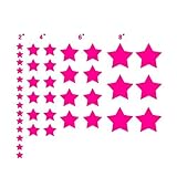 n. Sunforest 40ピンクStars Confettiビニール壁デカール取り外し可能なDIY飾りステッカー赤ちゃん保育園壁アート壁画