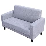 UNE BONNE(ウネボネ) ソファ 人気急上昇中お洒落なコンパクトソファ (ファブリック) グレー