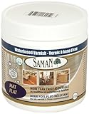Saman 160 – 005 – 472 ml 1-pint内部Water BasedフラットVarnish with酸化アルミニウム