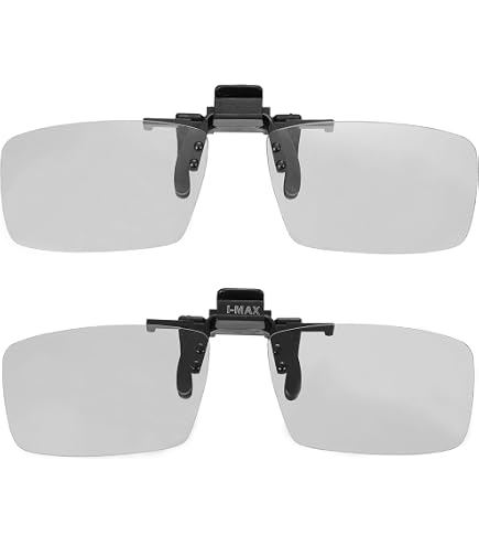 Amazon | uxcell 偏光クリップオン3Dメガネ パッシブサーキュラー3D
