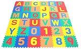 FunkyBuys?36pc Children's Kid's Soft EVA Foam Multicolors NUMBERS & ALPHABETS Complete Set Interlock