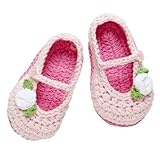 Bootie. Girl. Pink MJ w/Flowers. by Elegant Baby [並行輸入品]