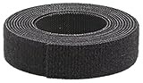 Velcro Cable Tie, One wrap Strap, 1.75" Bundle Diameter, 0.5" Width, 8" Length, Black [並行輸入品]