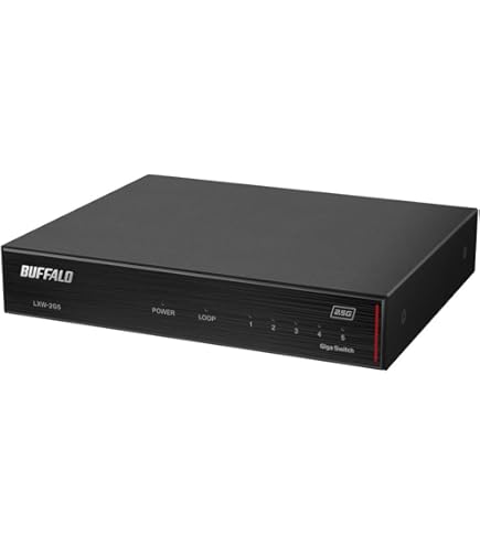Amazon | バッファロー BUFFALO 10GbE/2.5GbE対応 金属筐体 AC電源 6 