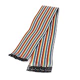 uxcell ジャンプワイヤ ジャンパーワイヤ メス ブレッドボード 40個入り 1P 2.54mm－ 2P 2.0mm 50cm