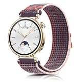 [SeGinn] Huawei Watch GT 6 41mm/Huawei Watch 5 42mm 対応 交換バンド ベルクロデザイン ナイロン製 18MM 編組バンド 柔らかい 軽量 ファーウェイウォッチ gt 5 Pro 42mm 交換ベルト コンパチブル Garmin Venu 4 41mm/Venu 3S 替えベルト (パープル)