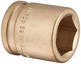 Ampco Safety Tools I-3/4D29MM Socket, Impact, Non-Sparking, Non-Magnetic, Corrosion Resistant, 3/4 D