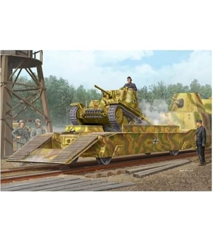 Amazon | トランペッター 1/35 ドイツ装甲列車編成BP-42/戦車運搬車