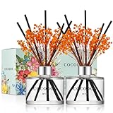 COCODOR ココドール フラワーディフューザー 金木犀 (キンモクセイ) 200ml 2個入り リードディフューザー スティック付き ルームフレグランス 芳香剤 部屋用 ギフトプレゼント