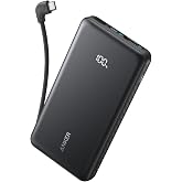 Anker Zolo Power Bank (10000mAh, 22.5W, Built-In USB-Cケーブル) ブラック | モバイルバッテリー 【USB PD/PowerIQ搭載/PSE技術基準適合】10K 10000mAh iPhone