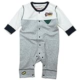 《春秋冬対応》 LoveLoveKids(ラブラブキッズ) ガーゼ裏毛無地フィットモンキーオール 80cm /杢グレー NO.KK-31-1432