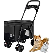 ペットカート 分離型 猫 犬 バギー 小型犬 多頭 軽量 コンパクト pc23204.jpg