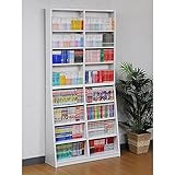 薄型コミック・文庫本ラック fr-009 ホワイト