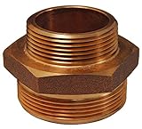 Dixon Dblオス3 / 4 NPT x 1.5 " NST真鍮六角ニップル( dmh7515 F )