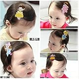 ヘアクリップ 　ベビーヘアクリップ　ヘアアクセサリー カラフル 10点セット YISYO ヘアピン　前髪クリップ　髪留め　髪飾り　 可愛い人形　キュート 王冠　シンプルリボン　ベビー 　お宮参り　誕生