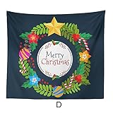 Tovadoo クリスマス用品 クリスマスパーティー クリスマス飾り イベント用 インテリア用 壁掛け テーブルクロス 座りシート ビーチマット 多色 プレゼント