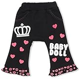 ベビードール フリルモンキーパンツ 子供服 90cm ブラック