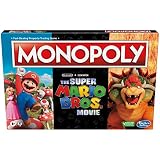 Monopoly スーパーマリオブラザーズ ムービーエディション キッズボードゲーム スーパーマリオファンのためのファミリーゲーム クッパトークン付き 対象年齢8歳以上