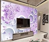 3 D 壁紙ベッドルームの壁画のモダンで豪華なエンボス加工の花壁背景 B 855