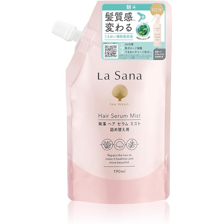 ラサーナ 海藻 モイスト ヘア ミスト モーニングリペア 詰替 200ml×6本 ラサーナ 海藻 モイスト ヘア ミスト モーニングリペア 詰替