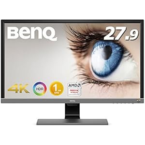 BenQ EL2870U 【ゲーミングモニター】 (27.9型/4K/HDR/TN/1ms/FreeSync対応/HDMI×2/DP1.4/スピーカー/アイケア機能B.I.+)