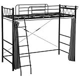 家具 便利 おしゃれ ロフトベッド（ブラック） 90709400