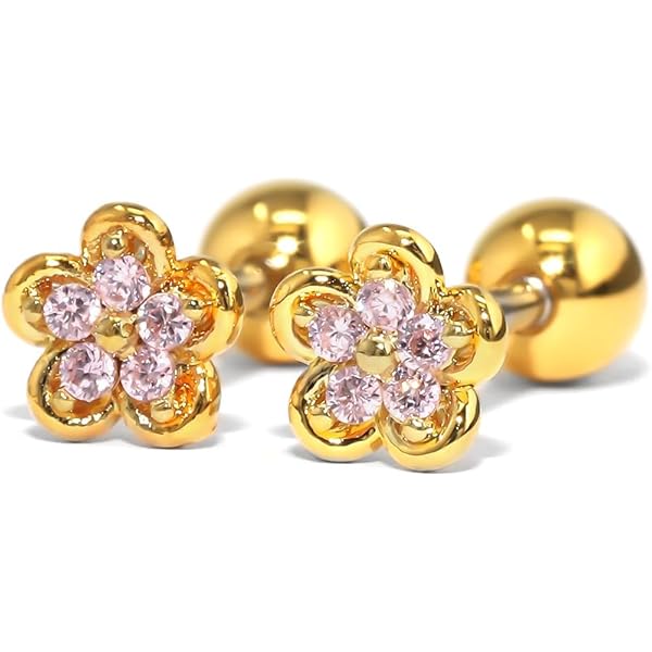Amazon | 【TAKE-UP】[ セカンドピアス] K18フラワーピアス | ピアス 通販