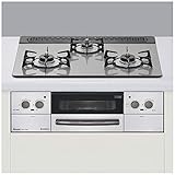 Rinnai RHS31W17G24R-STW-12A13A クリアアイスグレー リッセ [ビルトインガスコンロ(都市ガス用・左右強火力・60cm)]