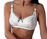 フローラル印刷ry956 Softcup授乳ブラby Royce – アイボリー/ヘザー