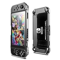 ニンテンドースイッチ カバー クリア,Nintendo Switch 強化ガラスフィルム,任天堂スイッチ 液晶保護フィルム,ハードタイプ ハードカバー 人間工学 美観性 全面保護 耐衝撃  着脱簡単 ブルーライトカット アンチグレア 反射防止 高透過率 飛散防止 指紋防止　気泡レス ９ｈ