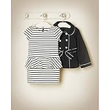 （ジャニー&ジャック）JANIE AND JACK ストライプ ペプラムワンピース 6-12M/65-70cm [並行輸入品]