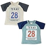 (ベージュ/80cm)子供服 男の子 Tシャツ Blue Mart ブルーマート 半袖 ロゴプリント アメカジ 男児 ベビー